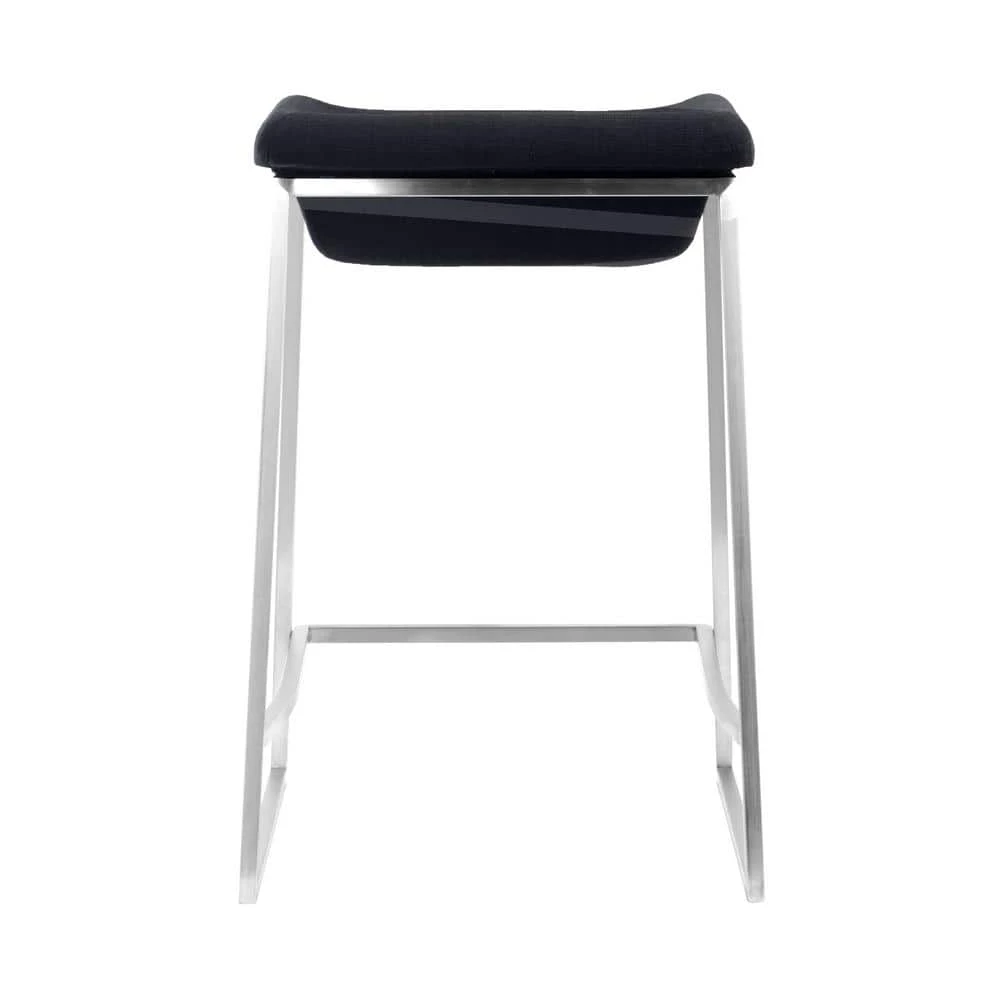 Lids Backless Metal Counter Height Stool 25.6 in. (Set of 2) Dark Gray by ZUO 8 Lids Backless Metal Counter Height Stool 25.6 in. (Set of 2) Dark Gray by ZUO - Image 6