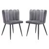 Adele Dark Gray, Black Polyester Dining Side Chair Set of 2 by ZUO 1 Adele Dark Gray, Black Polyester Dining Side Chair Set of 2 by ZUO -Default Template 6 dark gray zuo dining chairs 101524 64 1000