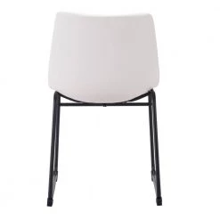 Smart Distressed White, Black Polyurethane Dining Side Chair Set of 2 by ZUO -Default Template 6 distressed white zuo dining chairs 100842 44 1000