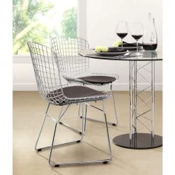 Espresso Mesh Wire Outdoor Chair Cushion by ZUO -BOSS Offic Shop espresso zuo chair pads 188010 31 1000