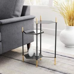 Austin Gold and Black Side Table by ZUO 15 Austin Gold and Black Side Table by ZUO -Default Template 6 gold black zuo end side tables 101467 31 1000