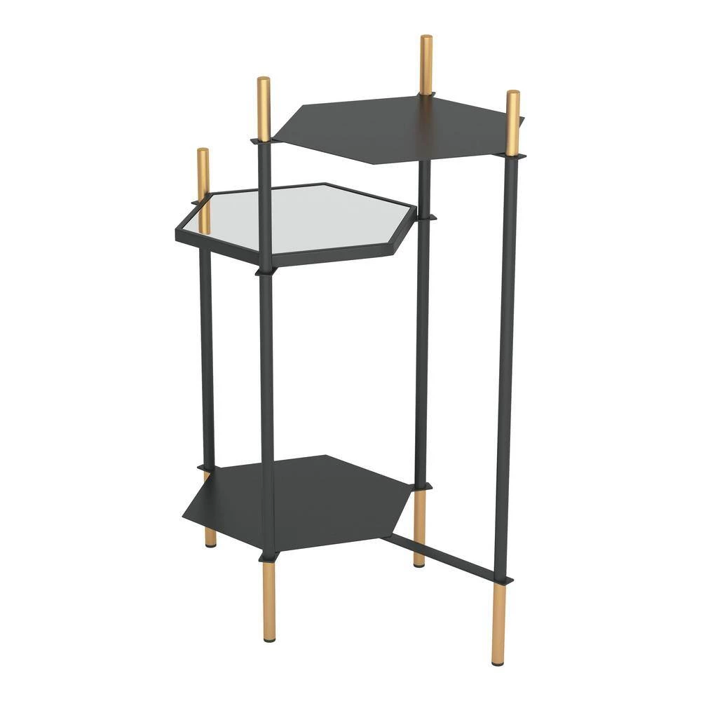 Austin Gold and Black Side Table by ZUO 7 Austin Gold and Black Side Table by ZUO - Image 5