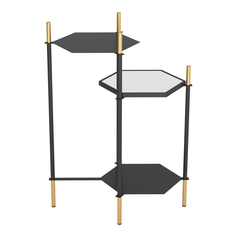 Austin Gold and Black Side Table by ZUO 5 Austin Gold and Black Side Table by ZUO - Image 3