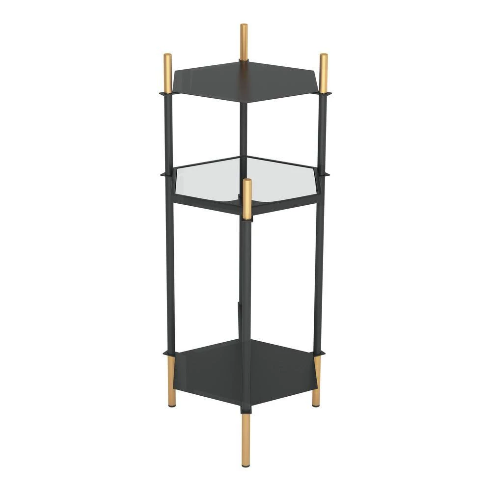 Austin Gold and Black Side Table by ZUO 4 Austin Gold and Black Side Table by ZUO - Image 2