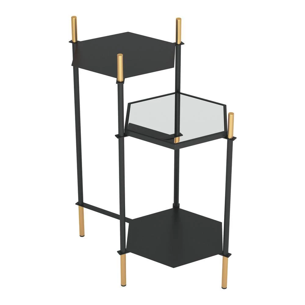 Austin Gold and Black Side Table by ZUO 8 Austin Gold and Black Side Table by ZUO - Image 6