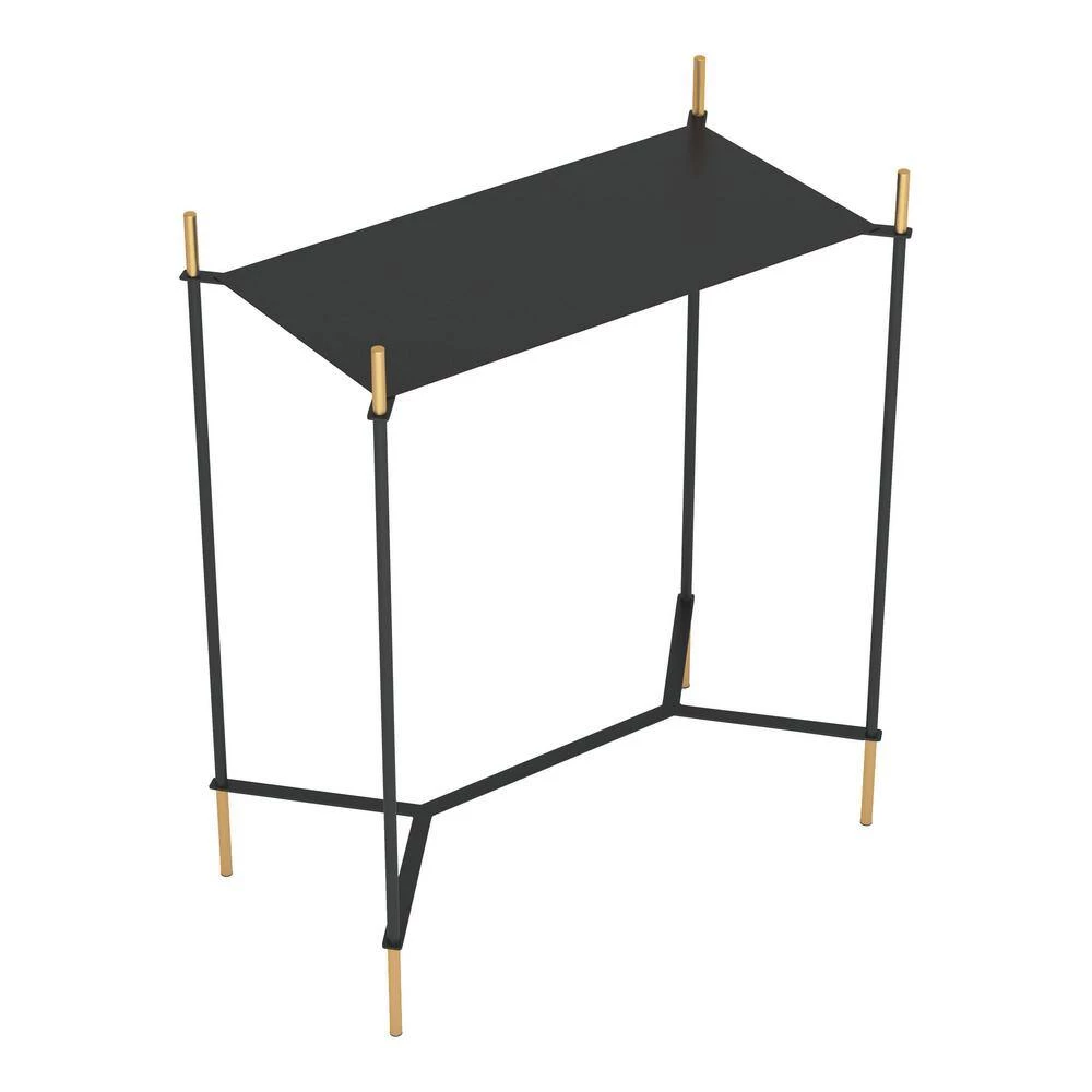 Austin Gold and Black Side Table by ZUO 6 Austin Gold and Black Side Table by ZUO - Image 4