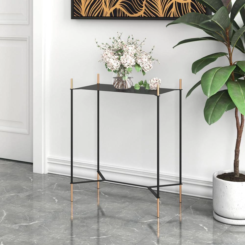 Austin Gold and Black Side Table by ZUO 8 Austin Gold and Black Side Table by ZUO - Image 6