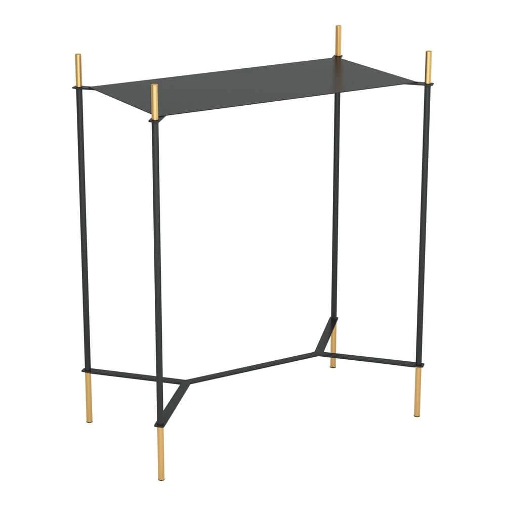 Austin Gold and Black Side Table by ZUO 3 Austin Gold and Black Side Table by ZUO