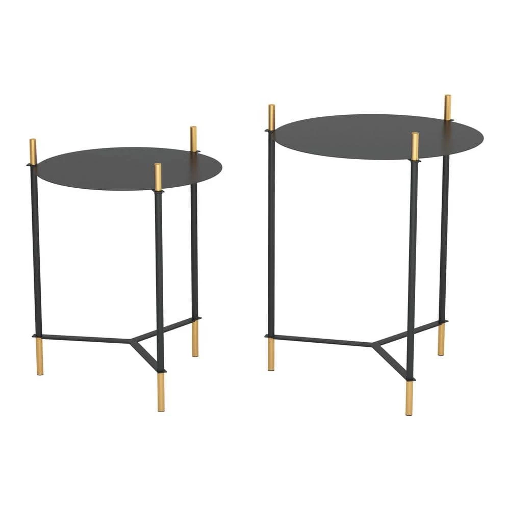 Austin Black Side Table by ZUO 3 Austin Black Side Table by ZUO