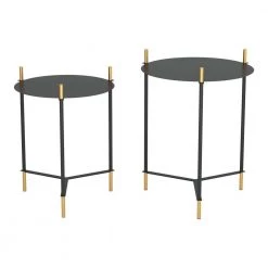 Austin Black Side Table by ZUO 11 Austin Black Side Table by ZUO -Default Template 6 gold black zuo end side tables 101471 c3 1000