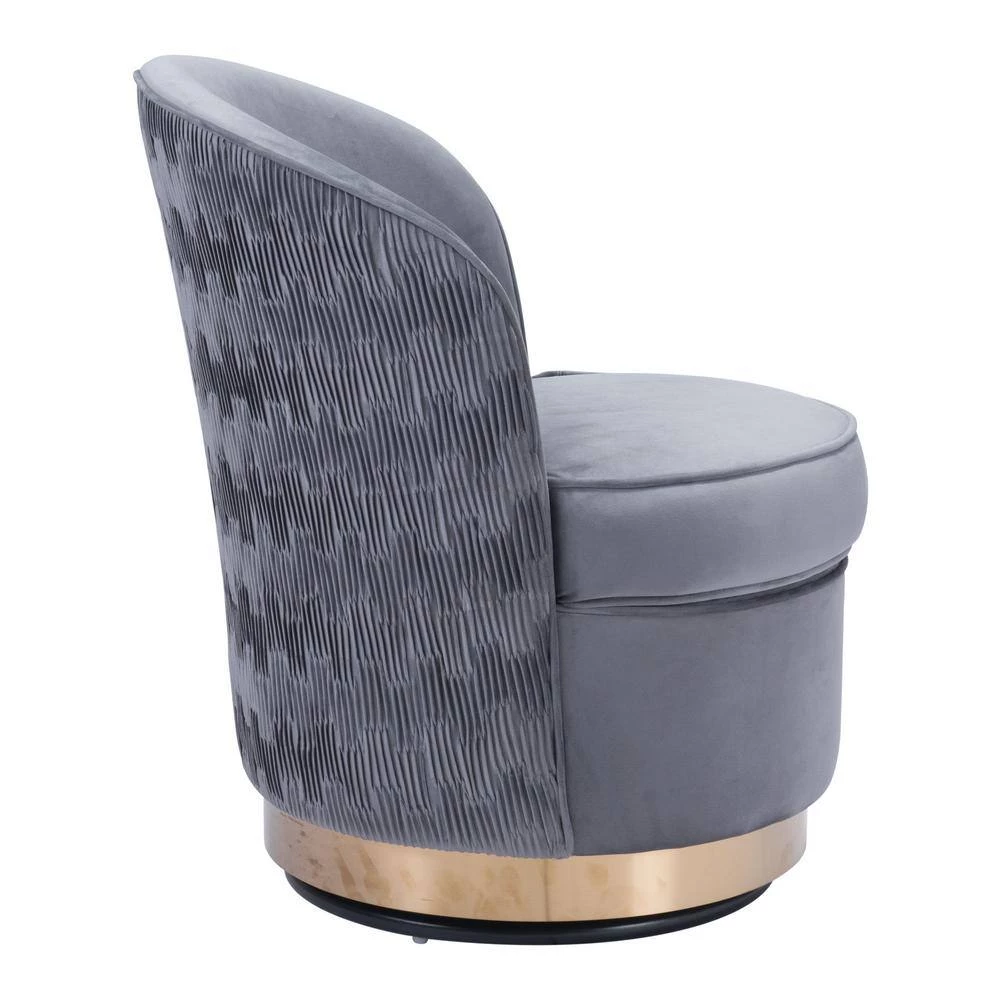 Zelda Gray Accent Chair by ZUO 5 Zelda Gray Accent Chair by ZUO - Image 3