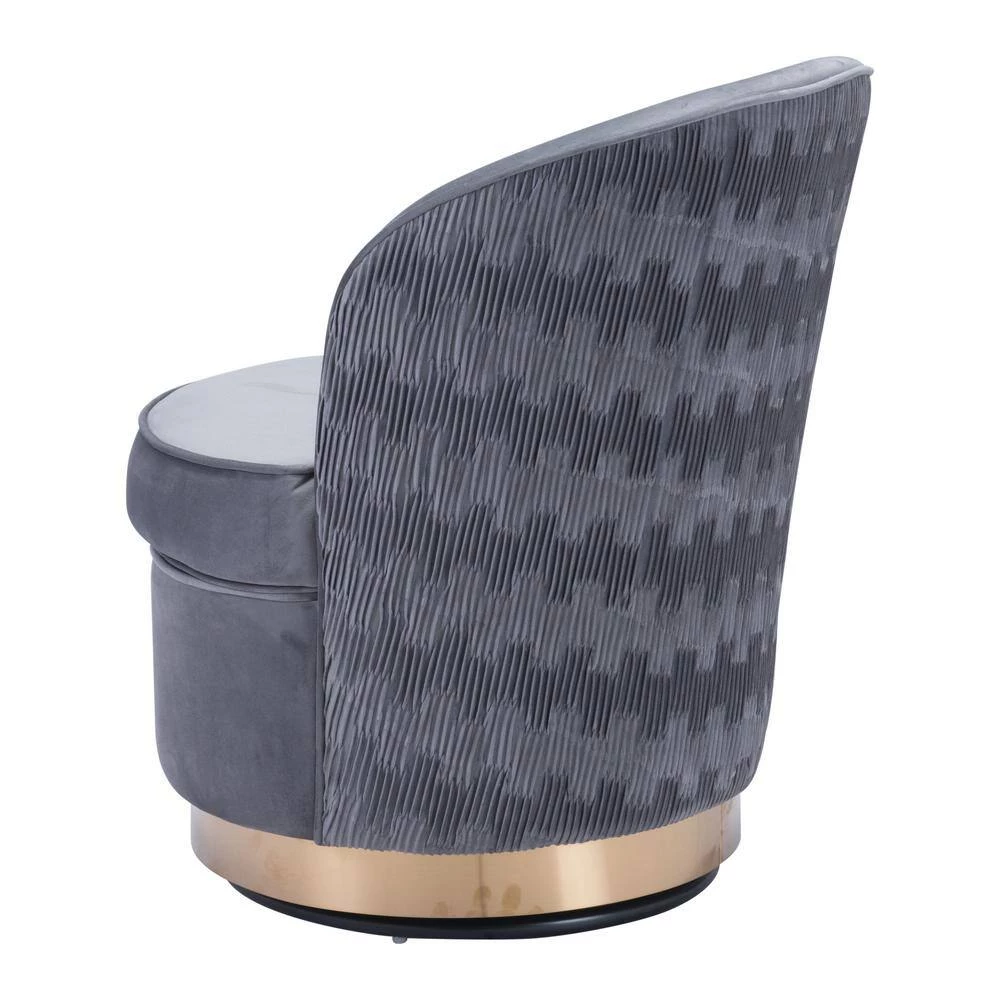 Zelda Gray Accent Chair by ZUO 7 Zelda Gray Accent Chair by ZUO - Image 5