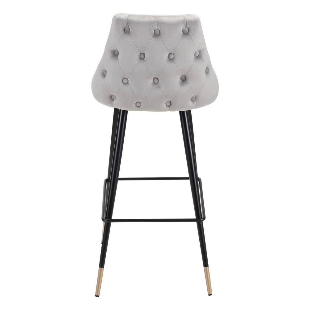 Piccolo Bar Chair Gray by ZUO 6 Piccolo Bar Chair Gray by ZUO - Image 4