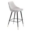Piccolo Bar Chair Gray by ZUO 1 Piccolo Bar Chair Gray by ZUO -Default Template 6 gray zuo bar stools 101097 64 1000
