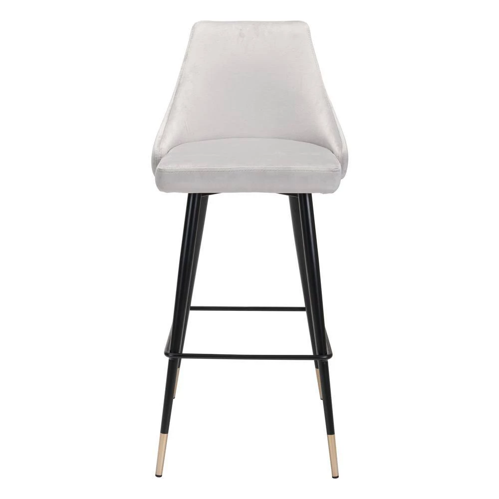 Piccolo Bar Chair Gray by ZUO 4 Piccolo Bar Chair Gray by ZUO - Image 2