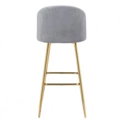 Cozy Bar Chair Gray by ZUO -BOSS Offic Shop gray zuo bar stools 101561 44 1000