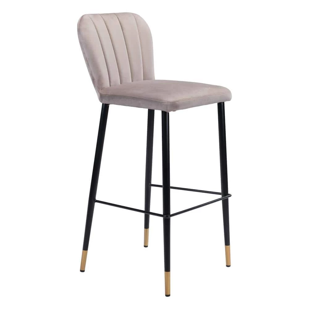 Manchester Bar Chair Gray by ZUO 3 Manchester Bar Chair Gray by ZUO