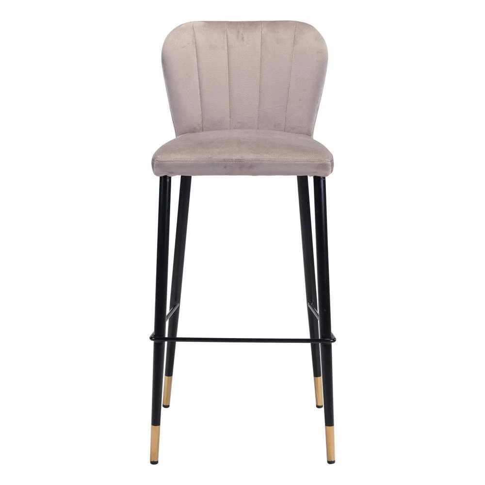 Manchester Bar Chair Gray by ZUO 4 Manchester Bar Chair Gray by ZUO - Image 2
