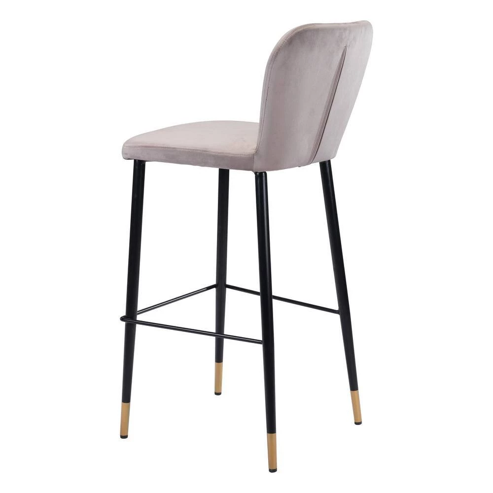 Manchester Bar Chair Gray by ZUO 8 Manchester Bar Chair Gray by ZUO - Image 6