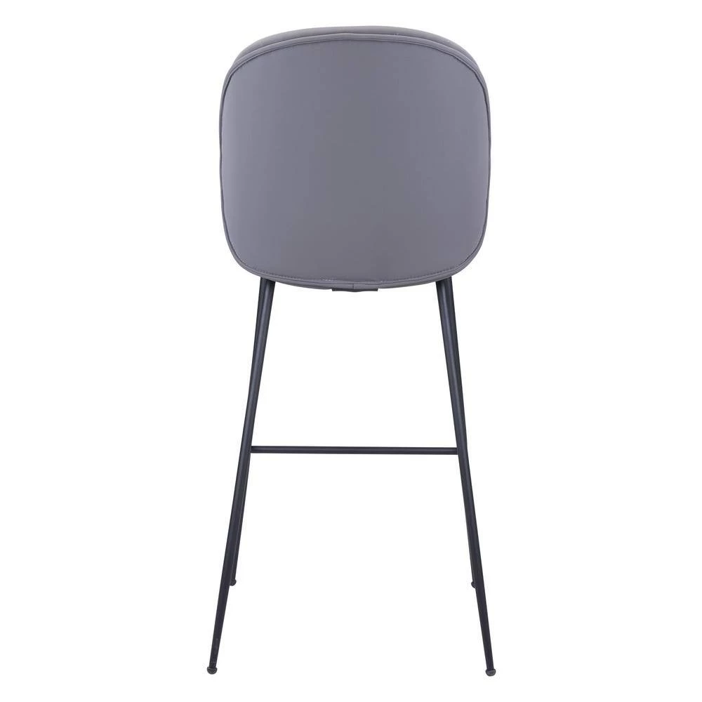 Miles Bar Chair Gray by ZUO 7 Miles Bar Chair Gray by ZUO - Image 5