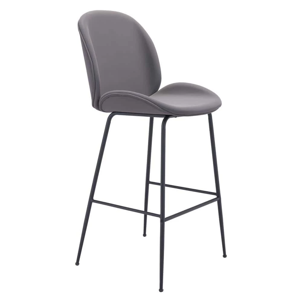 Miles Bar Chair Gray by ZUO 3 Miles Bar Chair Gray by ZUO