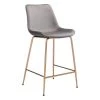 Tony Counter Chair Gray & Gold by ZUO -Default Template 6 gray zuo bar stools 101761 64 1000