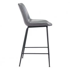 Byron Counter Chair Gray by ZUO -BOSS Offic Shop gray zuo bar stools 101775 4f 1000