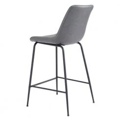 Byron Counter Chair Gray by ZUO -BOSS Offic Shop gray zuo bar stools 101775 fa 1000