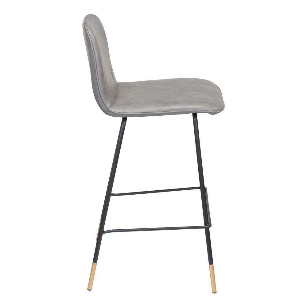 Var Counter Chair Gray by ZUO 6 Var Counter Chair Gray by ZUO - Image 4