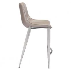 Magnus Gray High Back Metal Counter Height (24-27 in.) Bar Stool by ZUO 14 Magnus Gray High Back Metal Counter Height (24-27 in.) Bar Stool by ZUO -BOSS Offic Shop gray zuo bar stools 102028 4f 1000