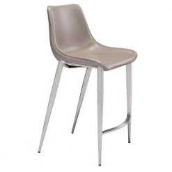 Magnus Gray High Back Metal Counter Height (24-27 in.) Bar Stool by ZUO 13 Magnus Gray High Back Metal Counter Height (24-27 in.) Bar Stool by ZUO -BOSS Offic Shop gray zuo bar stools 102028 c3 1000
