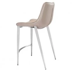 Magnus Gray High Back Metal Counter Height (24-27 in.) Bar Stool by ZUO 16 Magnus Gray High Back Metal Counter Height (24-27 in.) Bar Stool by ZUO -BOSS Offic Shop gray zuo bar stools 102028 fa 1000