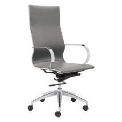Glider Gray High Back Office Chair by ZUO