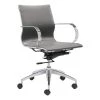 Glider Gray Low Back Office Chair by ZUO 1 Glider Gray Low Back Office Chair by ZUO -Default Template 6 gray zuo task chairs 100835 64 1000