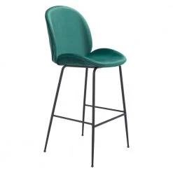 Miles Bar Chair Green by ZUO