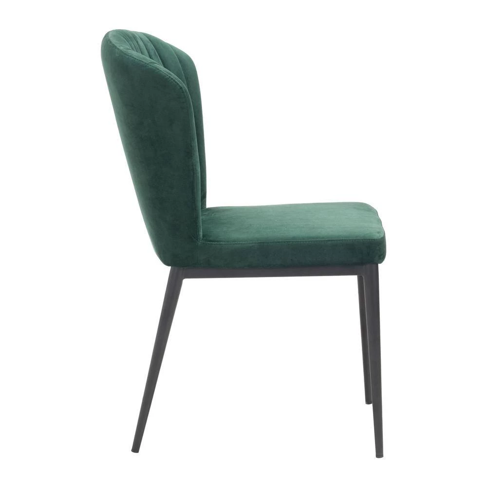 Tolivere Green Velvet Dining Chair (Set of 2) by ZUO 4 Tolivere Green Velvet Dining Chair (Set of 2) by ZUO - Image 2