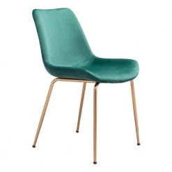 Tony Green, Gold Polyester Dining Side Chair Set of 2 by ZUO 11 Tony Green, Gold Polyester Dining Side Chair Set of 2 by ZUO -Default Template 6 green zuo dining chairs 101767 c3 1000