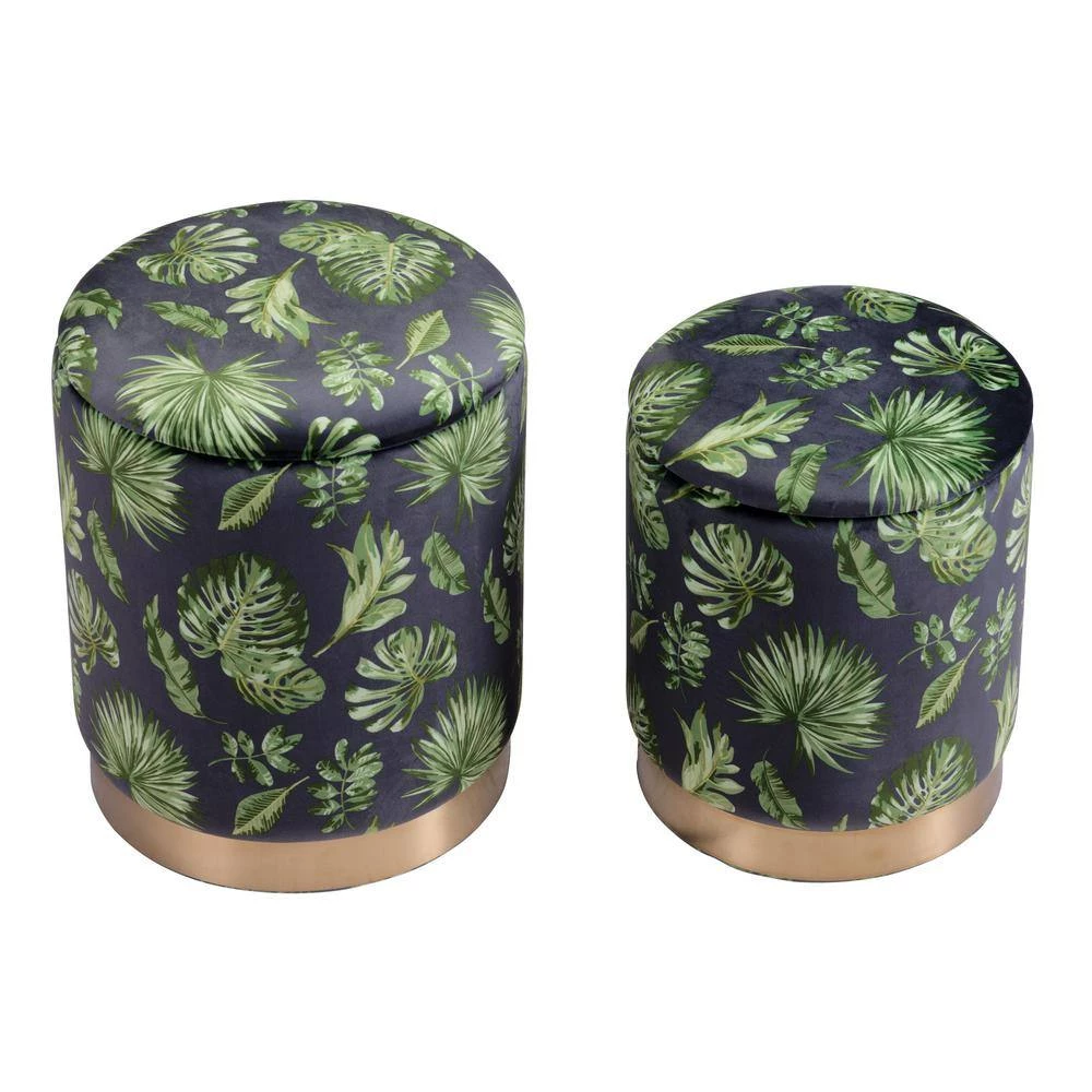 Benson Green Storage Set Ottoman by ZUO 6 Benson Green Storage Set Ottoman by ZUO - Image 4