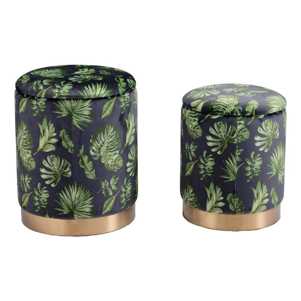 Benson Green Storage Set Ottoman by ZUO 5 Benson Green Storage Set Ottoman by ZUO - Image 3