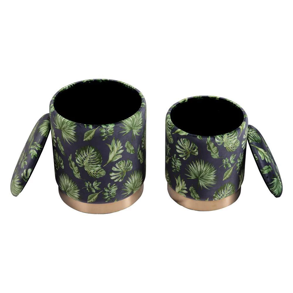 Benson Green Storage Set Ottoman by ZUO 8 Benson Green Storage Set Ottoman by ZUO - Image 6