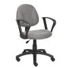 HomePro Loop Arm Task Chair Grey Tweed Fabric Pnuematic Lift by BOSS Office Products -Default Template 6 grey boss office products task chairs b317 gy 64 1000