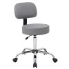 WorkPro 24 in. Width Big and Tall Grey/Chrome Vinyl Office Stool with Swivel Seat by BOSS Office Products 2 WorkPro 24 in. Width Big and Tall Grey/Chrome Vinyl Office Stool with Swivel Seat by BOSS Office Products -Default Template 6 grey chrome boss office products office stools b245 gy 64 1000