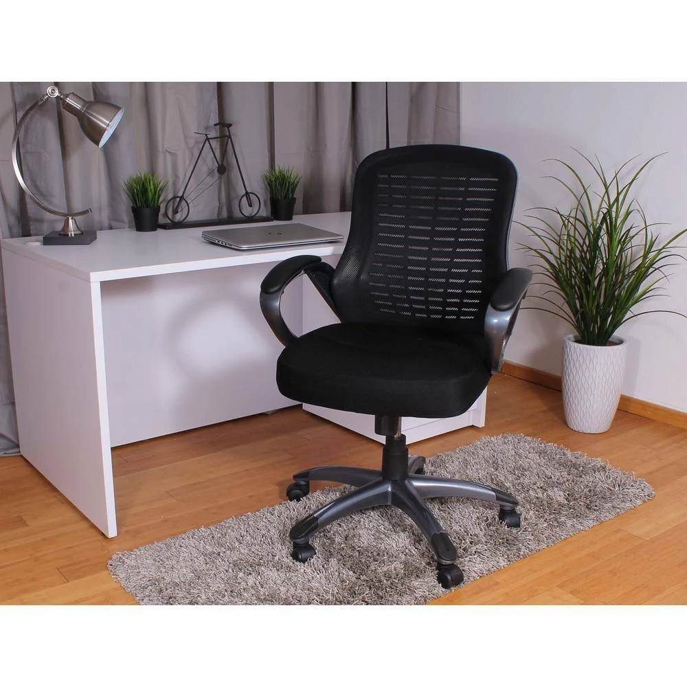 25 in. Width Big and Tall Gun Metal Mesh Executive Chair with Swivel Seat by BOSS Office Products 7 25 in. Width Big and Tall Gun Metal Mesh Executive Chair with Swivel Seat by BOSS Office Products - Image 5