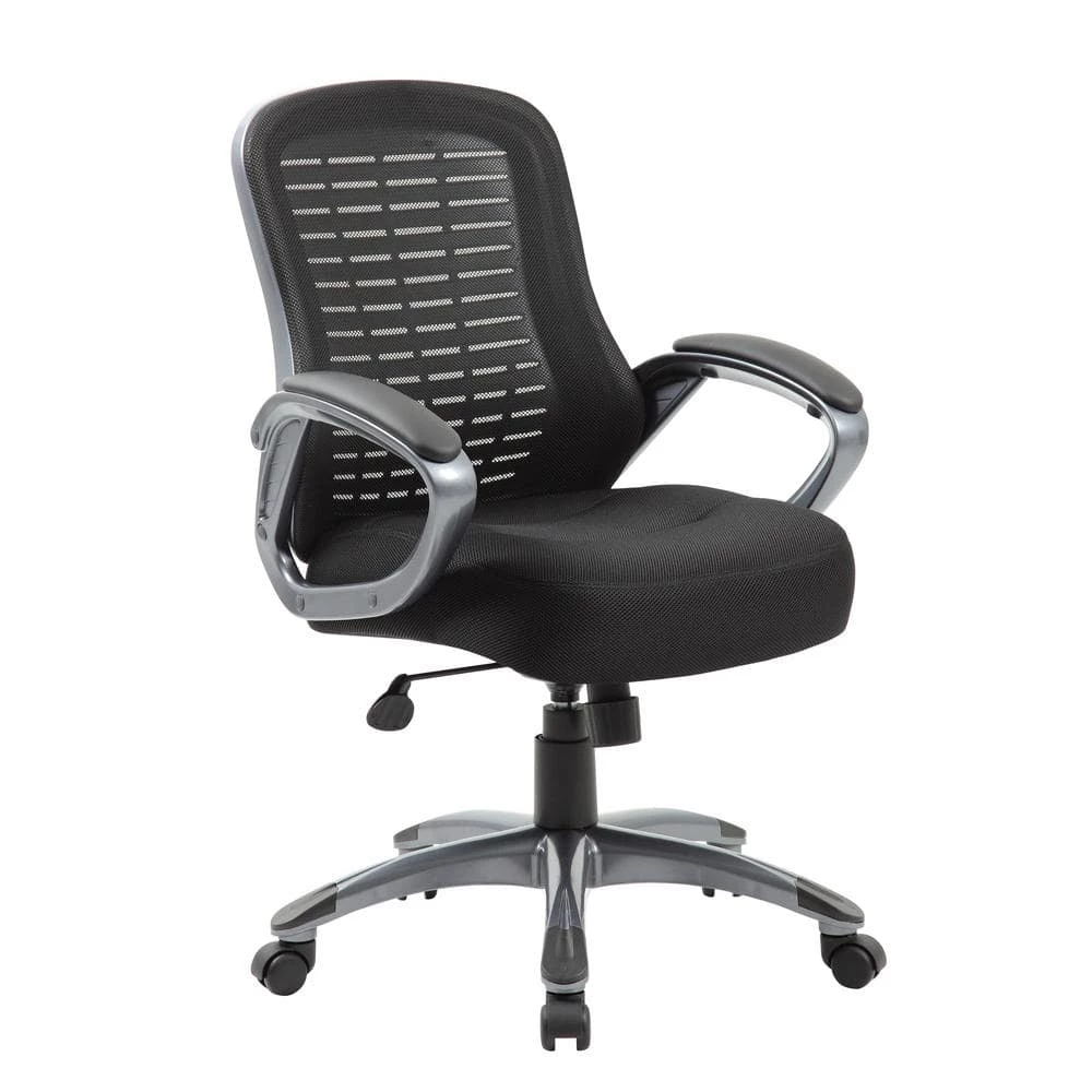 25 in. Width Big and Tall Gun Metal Mesh Executive Chair with Swivel Seat by BOSS Office Products 3 25 in. Width Big and Tall Gun Metal Mesh Executive Chair with Swivel Seat by BOSS Office Products