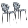 Clyde Leaf Multicolor Dining Chair (Set of 2) by ZUO 1 Clyde Leaf Multicolor Dining Chair (Set of 2) by ZUO -Default Template 6 leaf print zuo dining chairs 101522 64 1000