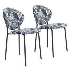 Clyde Leaf Multicolor Dining Chair (Set of 2) by ZUO