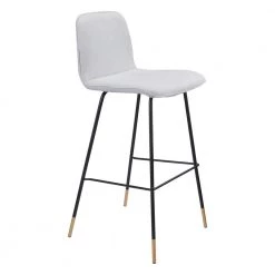 Gironde Bar Chair Light Gray by ZUO