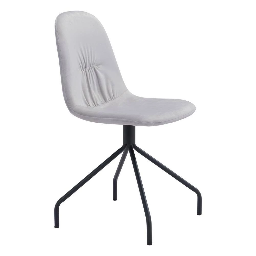 Slope Light Gray Dining Chair (Set of 2) by ZUO 5 Slope Light Gray Dining Chair (Set of 2) by ZUO - Image 3