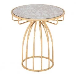 Silo Gold Side Table by ZUO