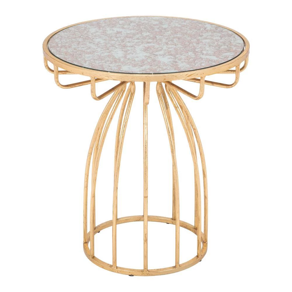 Silo Gold Side Table by ZUO 5 Silo Gold Side Table by ZUO - Image 3